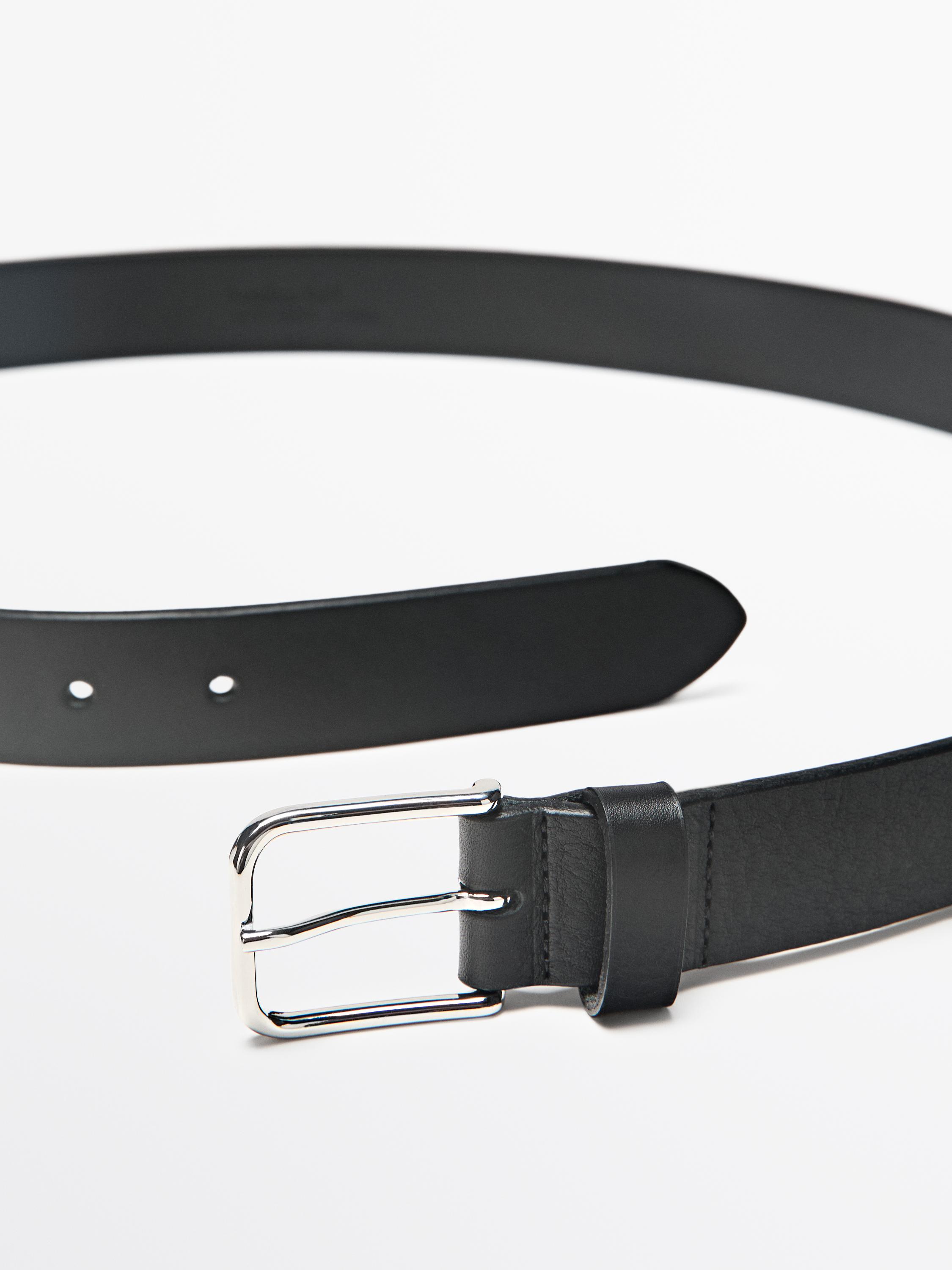 Nappa leather belt